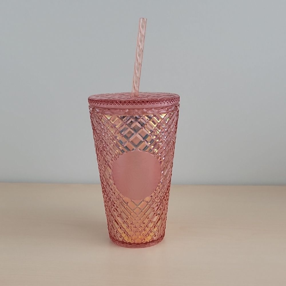 Starbucks Pink Tumbler with Straw